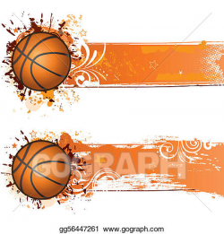 Vector Clipart - Basketball background. Vector Illustration ...
