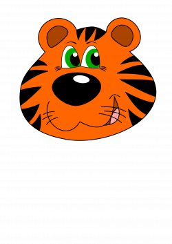 Tiger clipart - PinArt | Stock illustration tiger, tiger face clip ...