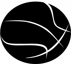 Black Basketball With White Outline Clip Art at Clker.com - vector ...