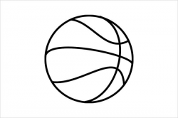 Basketball Outline | Free download best Basketball Outline ...