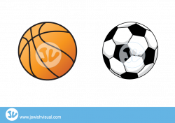 Basketball And Soccer ball - כדורגל וכדורסל - JVisual