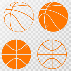 Basketball icons set . Vector on transparent background ...