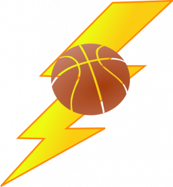 Thunder Basketball Clipart