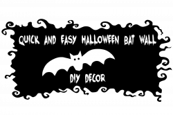 Quick and Easy Halloween Bat Wall - DIY Decor ~ The Styled Child