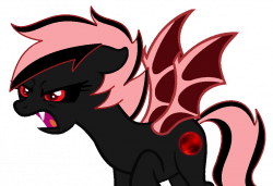 An Angry Blood Moon Bat Pony by DuskStripe87 on DeviantArt