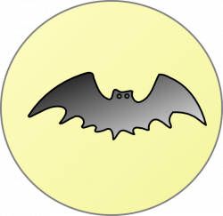 Bat With Moon Clip Art at Clker.com - vector clip art online ...