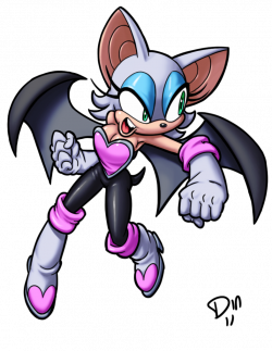 Rouge The Bat colored png by dindinart on DeviantArt