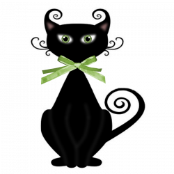 Black_Cat3_by_Karina.png | Witches, Clip art and Album