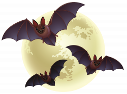 Creepy Halloween Moon with Bats PNG Clipart | Gallery Yopriceville ...
