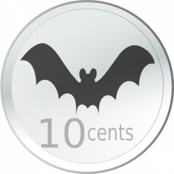 Bat Coin Clip Art at Clker.com - vector clip art online, royalty ...