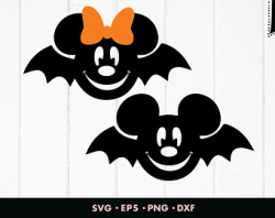 Mickey mouse bat svg | Etsy