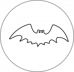 Bat And Moon Blank Clip Art at Clker.com - vector clip art online ...
