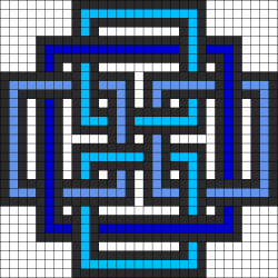 Geometric Square perler bead pattern | Quilts (inspiration ...