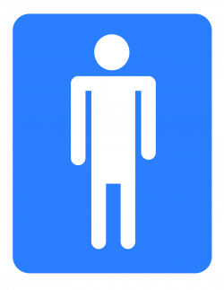Clipart - Men bathroom.