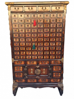 Vintage Chinese Apothecary Cabinet Medicine Storage Chest ...