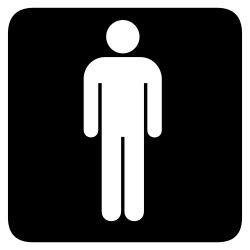 Male Bathroom Sign - Print this free clip art image on a ...