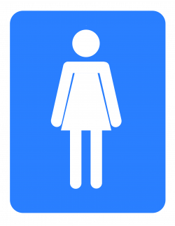 Clipart - Women bathroom