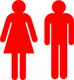 Boy And Girl Stick Figure - Red Clip Art at Clker.com - vector clip ...