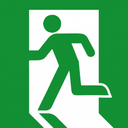 Emergency Exit Sign Clip Art at Clker.com - vector clip art online ...