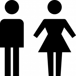 Man-woman Toilet Bathroom Sex Gender Svg Png Icon Free Download ...