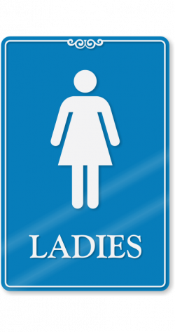 Ladies Bathroom Sign Group (62+)