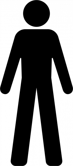 Clipart - Male Symbol Silhouette