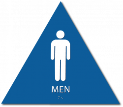 Title 24 Men's Restroom Door Signs | Alpha Dog ADA Signs