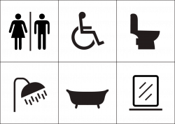 Bathroom Americans with Disabilities Act of 1990 ADA Signs ...