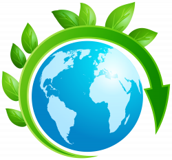 Earth Planet with Leaves PNG Clip Art - Best WEB Clipart