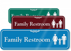 Family Restroom Signs