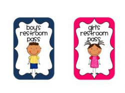 Restroom Pass FREEBIE | classroom organization | Restroom ...