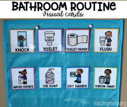 Bathroom Routine Visual Cards