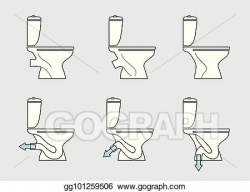 Vector Stock - Toilet room furniture sign set. bathroom ...
