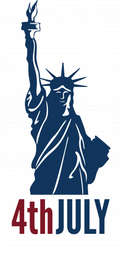 4th July Independence Day with Statue of Liberty PNG Clip Art Image ...