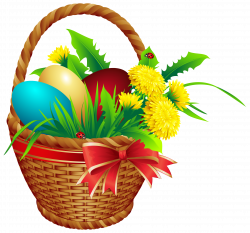 Easter Basket PNG Clip Art Image | Gallery Yopriceville - High ...