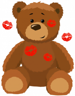 Cute Bear with Kisses PNG Clipart Picture | Gallery Yopriceville ...