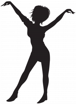 Dancing Girl Silhouette Clip Art PNG Image | Gallery Yopriceville ...