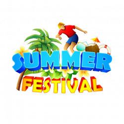 Summer Festival With Summer Elements, Summer, Beach, Coconuts Tree ...