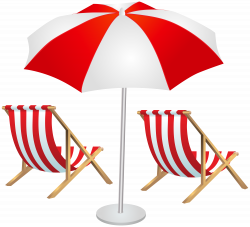 Beach Chairs and Umbrella PNG Clip Art Image | Gallery Yopriceville ...