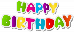 Happy Birthday Text PNG Clip Art Image | Gallery Yopriceville ...