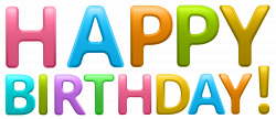 Colorful Happy Birthday Transparent PNG Clip Art Image | Gallery ...