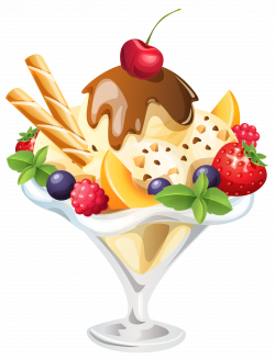 Ice Cream Sundae PNG Clipart Image | - ✤ Illustration Food ...