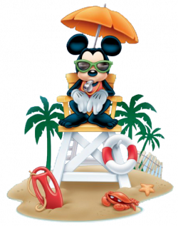 Mickey Mouse Beach/Water Clipart - Clip Art Library