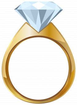 Gold Engagement Ring PNG Transparent Clip Art Image | Gallery ...