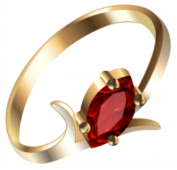 Gold Ring with Ruby PNG Clipart | Gallery Yopriceville - High ...