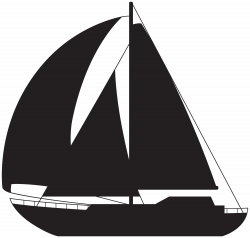 Sailboat Silhouette PNG Clip Art Image | Gallery Yopriceville ...