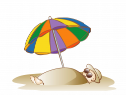Sandy Beach Umbrella - People under the sand 2143*1631 transprent ...