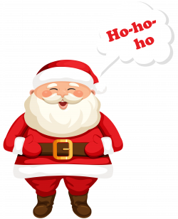 Santa Claus Ho-Ho-Ho PNG Clipart Image | Gallery Yopriceville ...