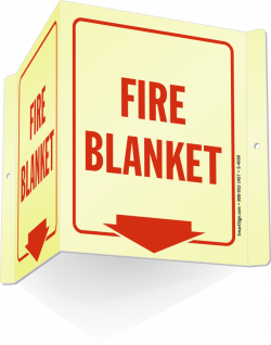 Fire Blanket Signs | Fire Damper Signs - MySafetySign.com