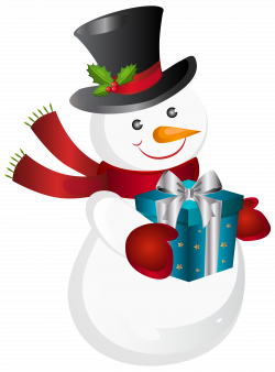 Christmas Snowman Transparent PNG Clip Art Image | Gallery ...